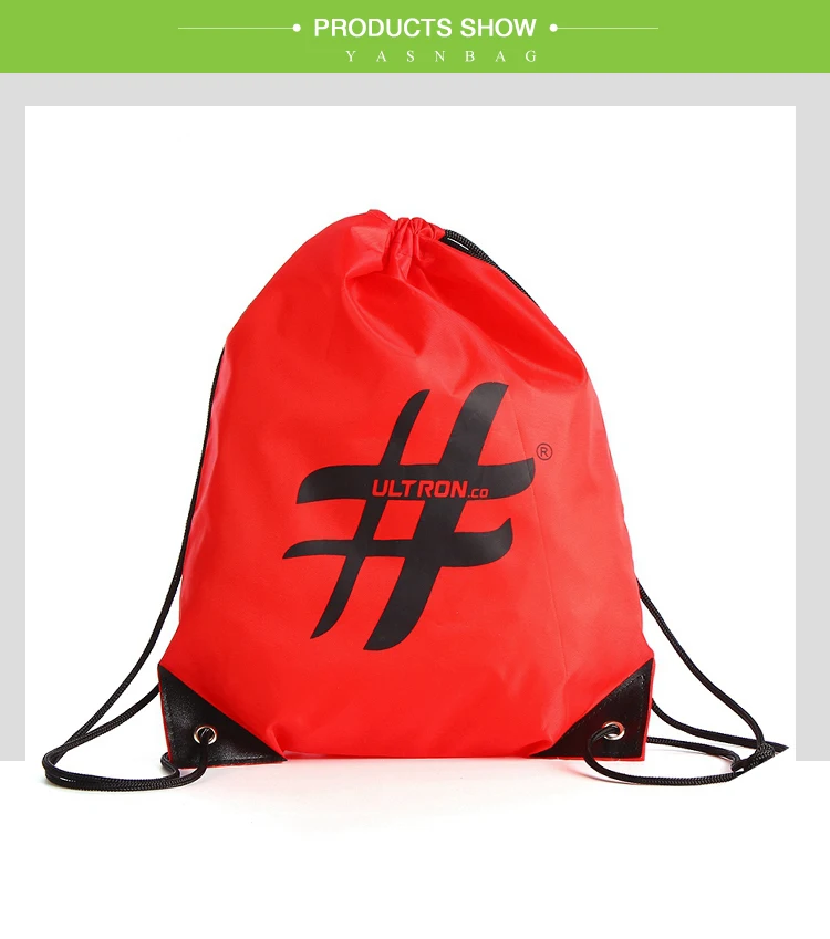 Factory Wholesale Low Price Custom Logo 210d Polyester Cheap Drawstring