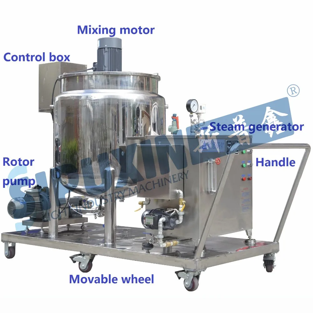 Heating Fondant Taffy Candy Mixer Tank Blending Sirring Machine Prices