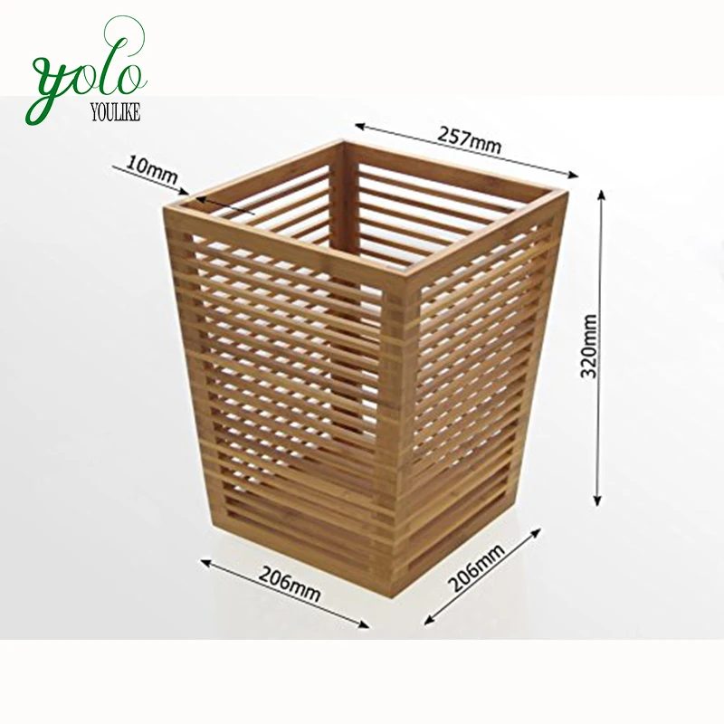 Deluxe Bathroom Accessory Bamboo Bathroom Bin Buy Bamboo Bathroom Bin