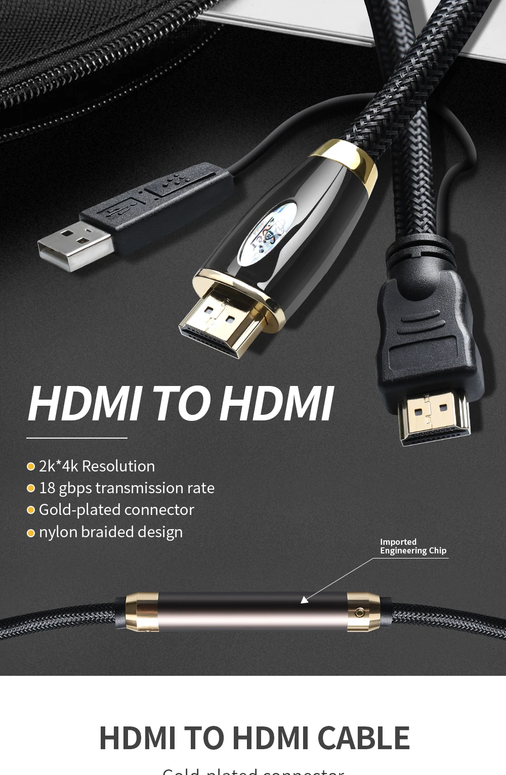50m Metal Shell 4k Hdmi Cable With Booster Buy Bulk Hdmi Cable,Hdmi