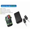 Universal wireless outdoor rf transmitter receiver kits for garden easy lights