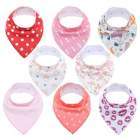

Baby Shower Gift for Newborn Babies and Toddlers 100% Organic Cotton Baby Bandana Drool Bibs