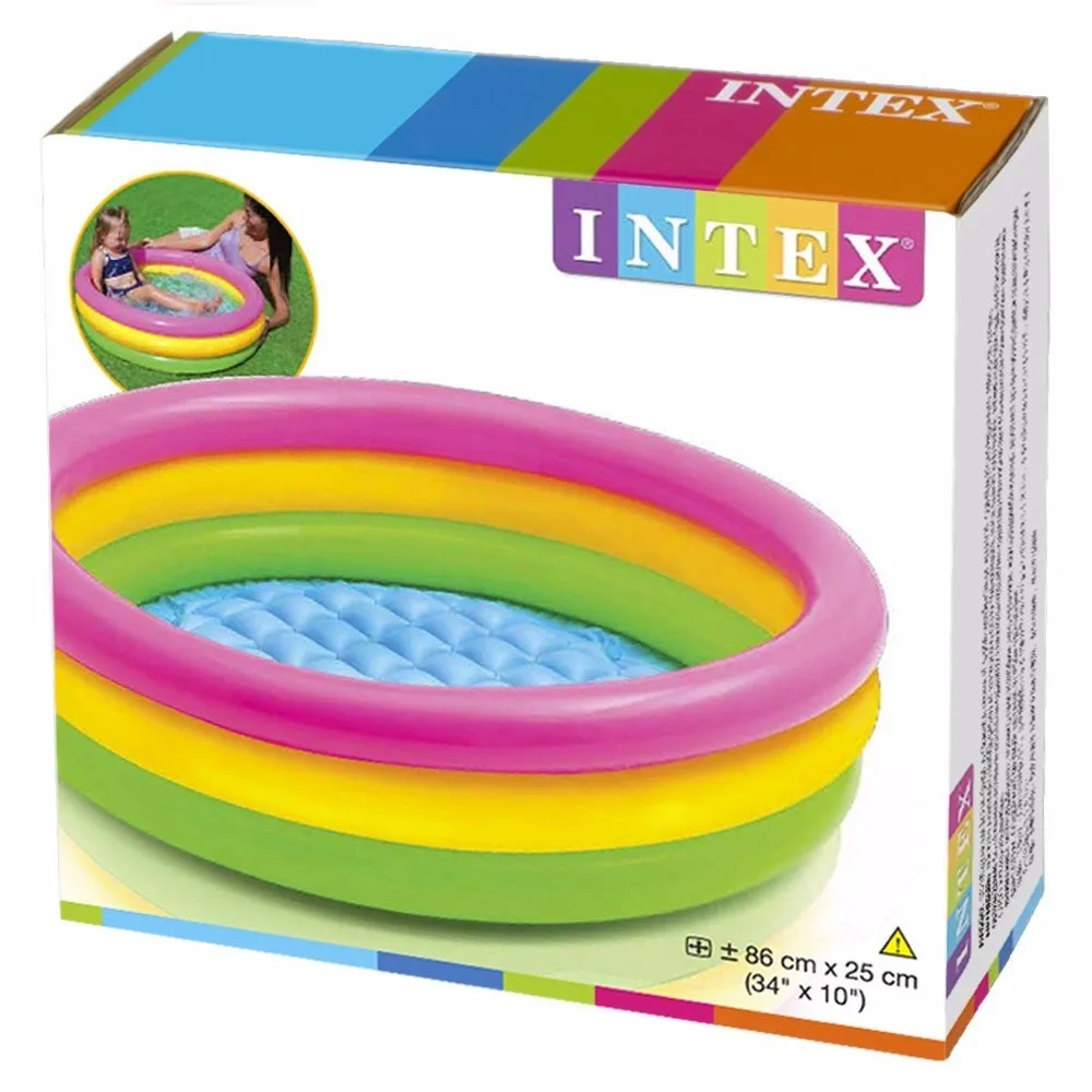 intex rainbow baby pool