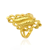 

13709 xuping fashion jewelry top quality gold supplier latest design women free size rings without stone