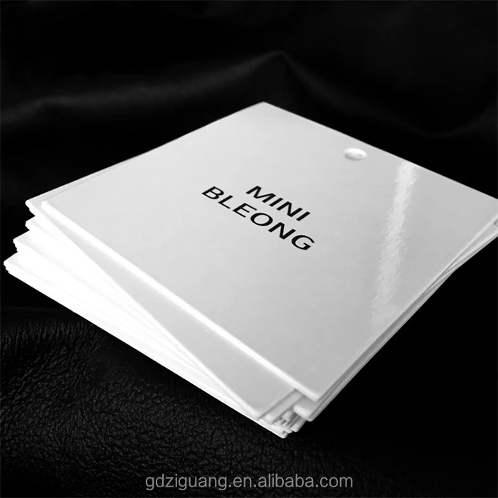 

Glossy sticker paper hang tag, Customized