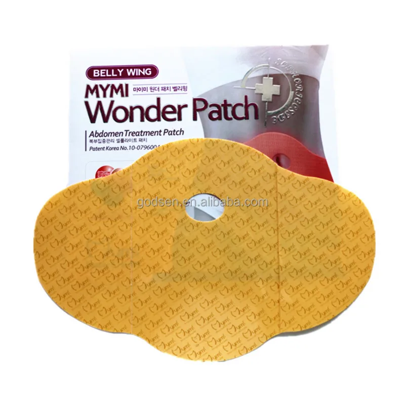 

10boxes=50pcs/Set Korea Belly Wing Mymi Wonder Patch Loss Weight Products Health Fat Burning Slimming Body, Cream color