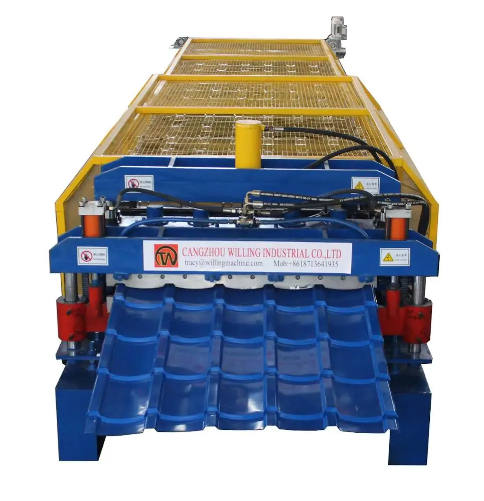 
Botou City Willing Hungary IBR and Glazed Tile Double Layer Roof Panel Roll Forming Machine 