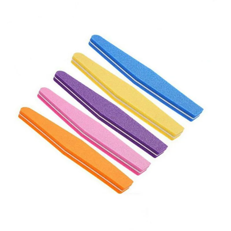 

Double side sanding Polishing mix color nail file 100/180 limas para manicura professional salon products wholesale