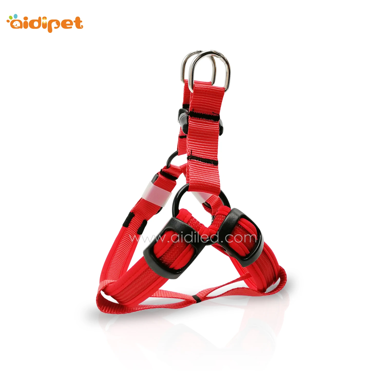 product-personalized Custom Adjustable pet reversible led dog harness from China Manufacturer-AIDI-i-1