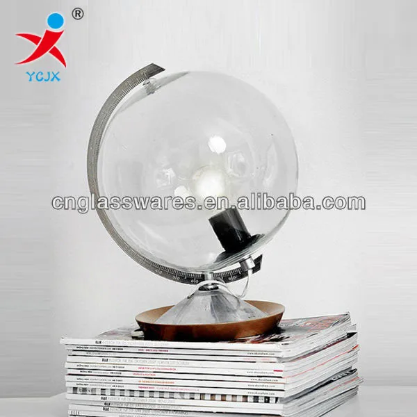 glass globe table light