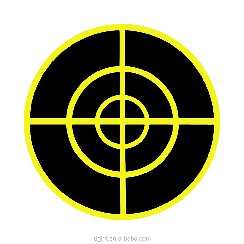 

Splatterburst Silhouette Shooting Target Splatter Target Reactive Target Paper sticker, Fluorescent ,customized color