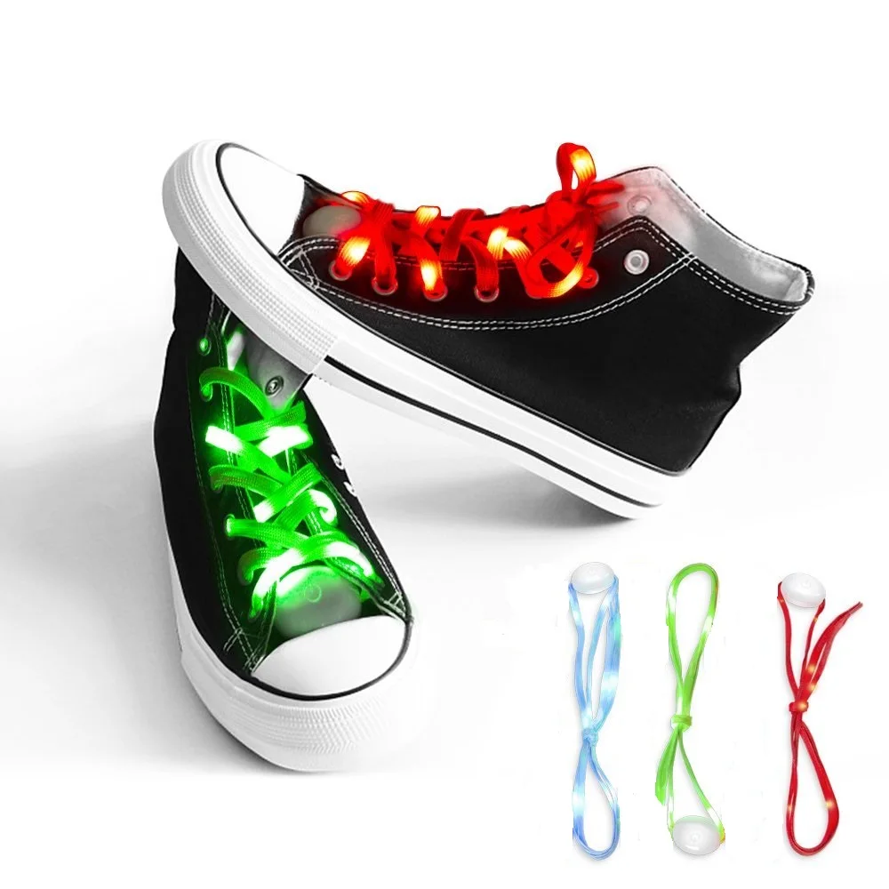 

Hot Popular Nylon Led Light Shoes Shoelaces With Led For Party Use, Pink,red,orange,yellow,blue,green,white collar&led