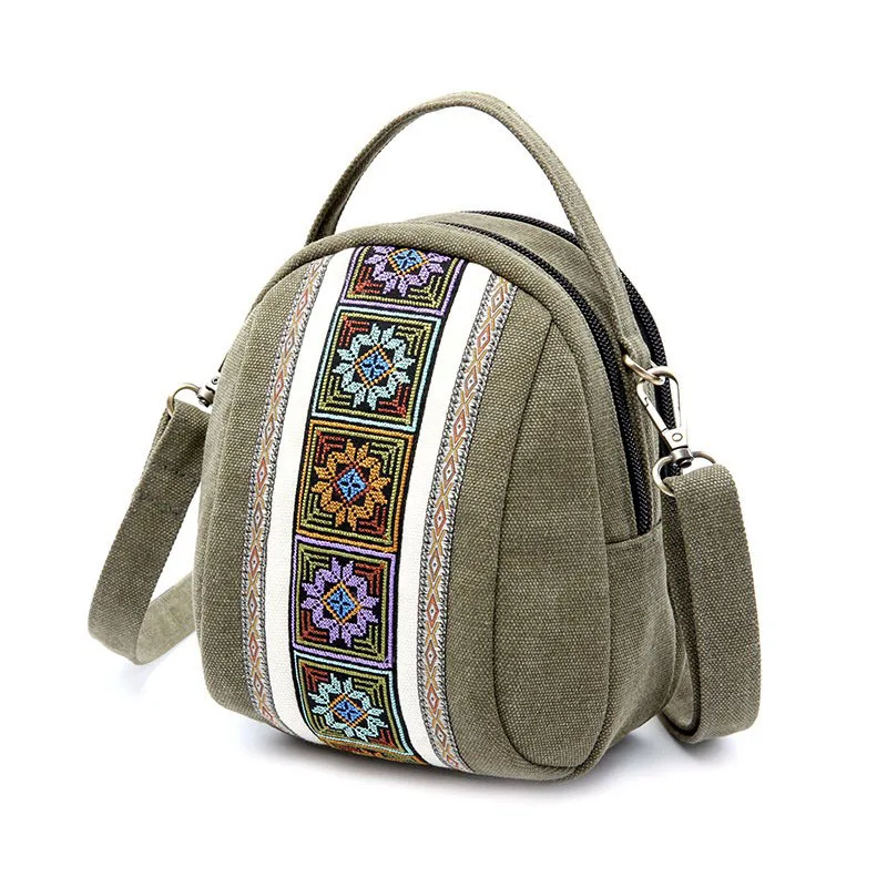 

Portable mini canvas small bag tote