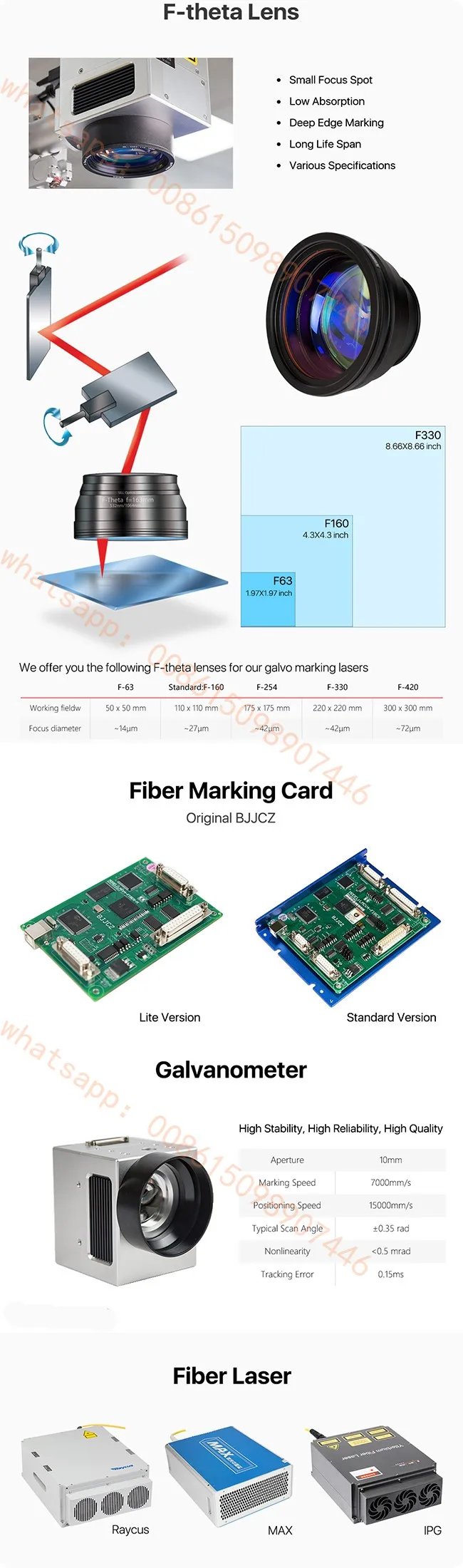 Fiber laser marking machine for metal 