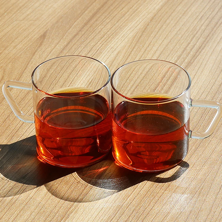 
Best Selling Heat Resistant Glass Coffee Tea Mug With Handle 