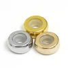 3 colors rubber inside stainless steel stopper beads