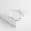 Simple Women Silver Cuff Bangle Round Hot Sale Gift For Girlfriend