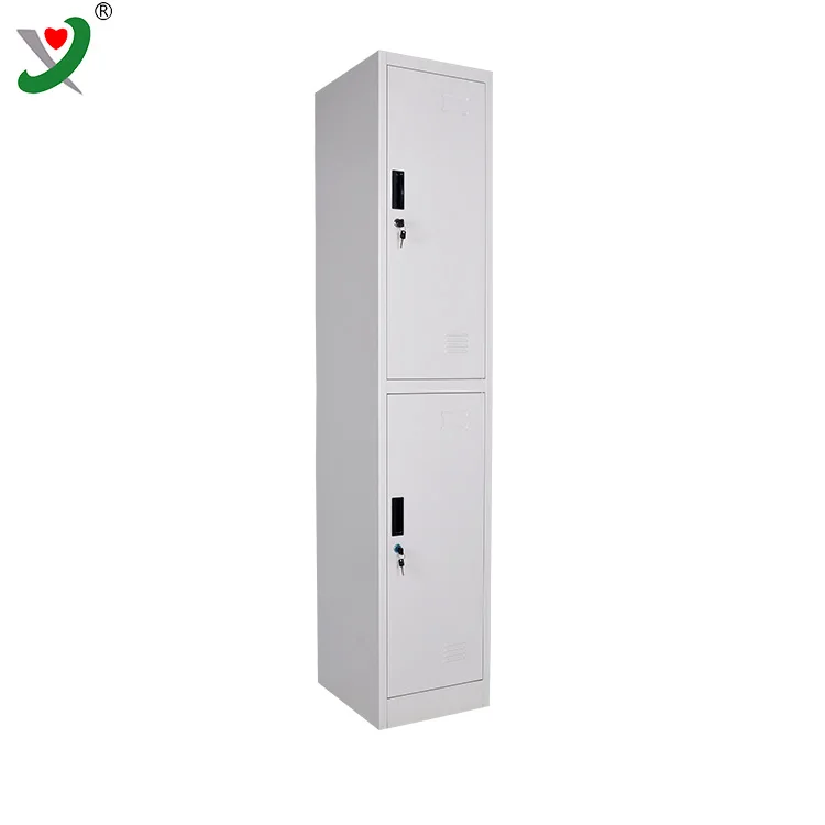 Wholesale Office furniture 2 door clothing steel locker/wardrobe with morrior