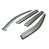 PC+Steel electroplated Window Visor Vent Vent Shade Rain/Sun/Wind Guard for Nissa n X-Trail 14 up