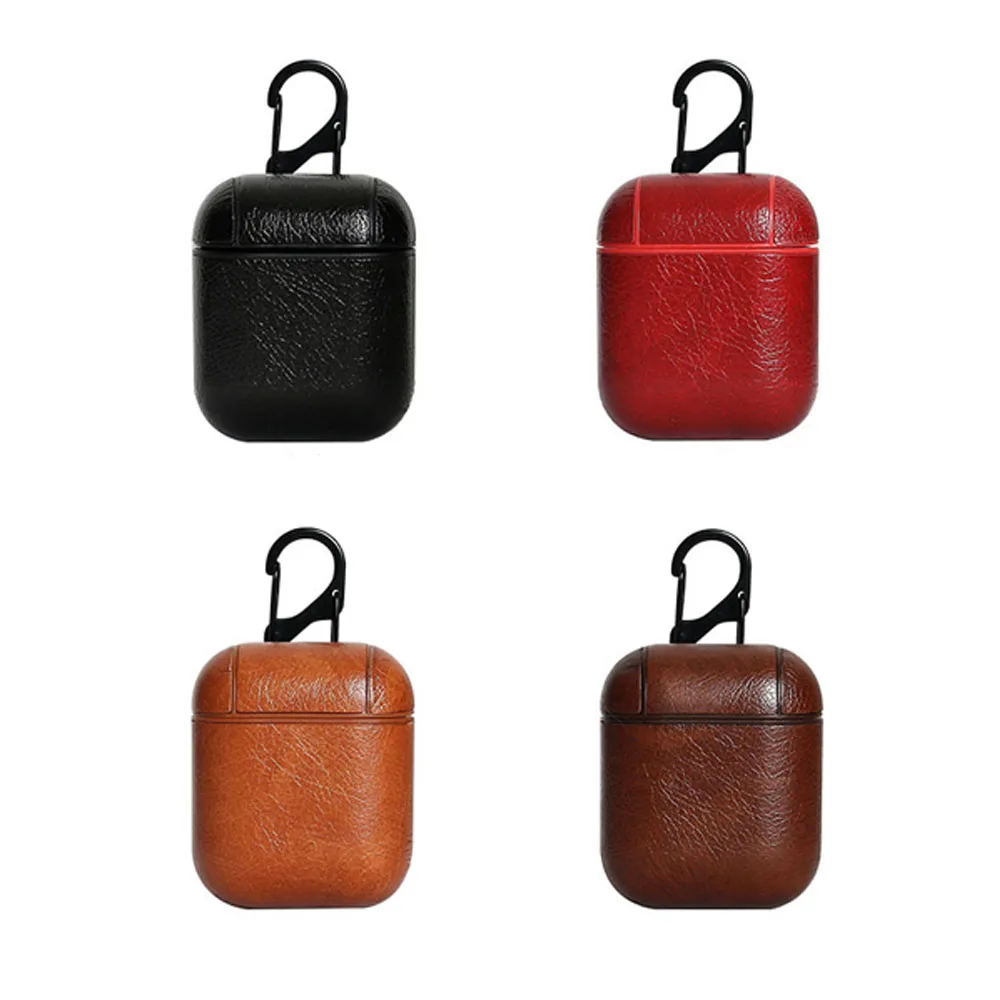 Leather Protective Bag For Earphone Headphone Airpods 2 3 Pro Charging