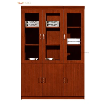 Hy C0411 Teak Veneer File Cabinet Wood Combination Lock Filing