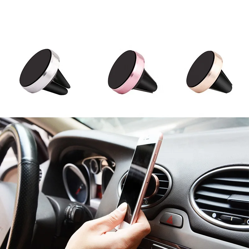 

Best Selling Air Vent Mount Magnetic Car Holders Mobile Cell Phone Magnet Holder for smartphone, Silver,gold,pink,black ,red ,blue