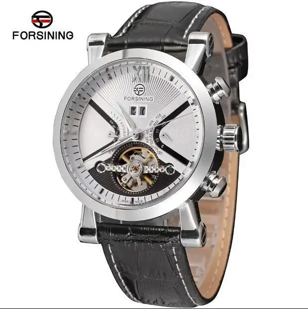 

Forsining 002 New Design Fashion Mens Automatic Forsining Tourbillon Mechanical Watch, 3 colos