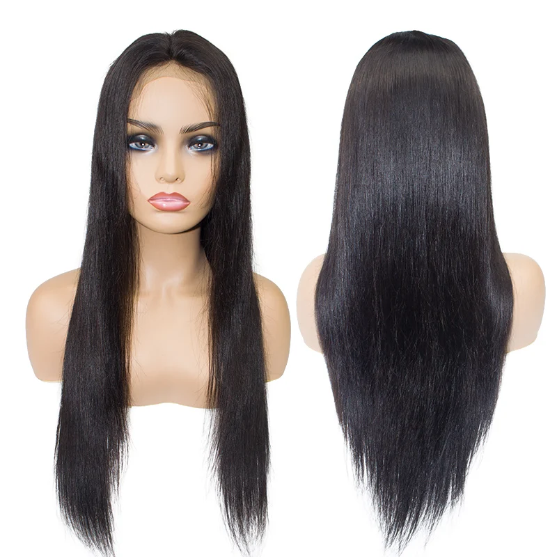 

Best Selling Natural Color Straight Lace Front Wigs For Black Women
