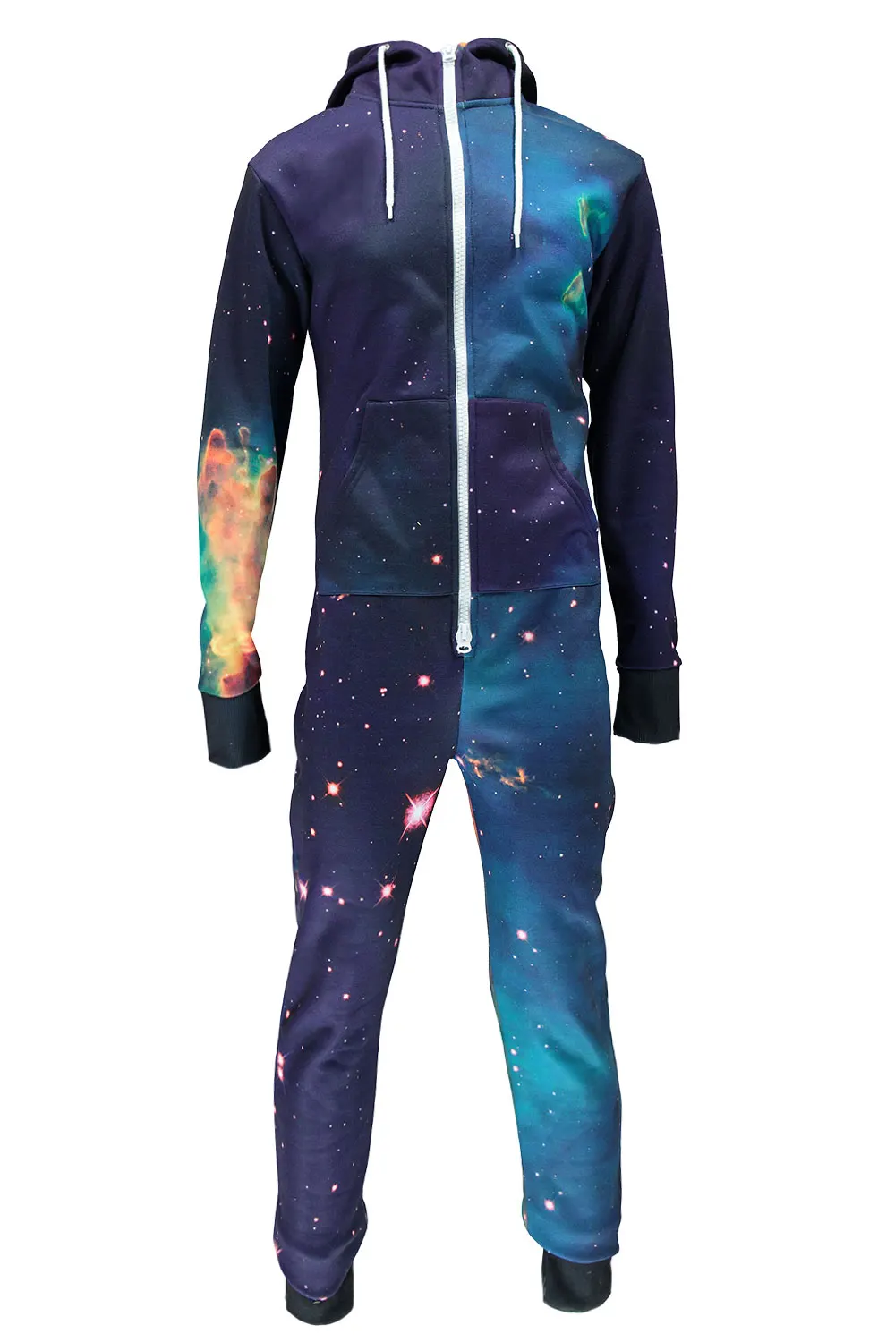 Outer Space Sublimation Print Hoodie Footless Onesie - Buy Thermal ...