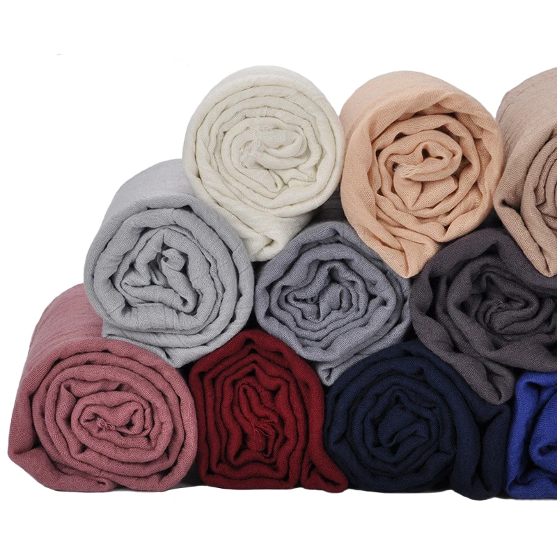 
Top selling fashion muslim women hijab cotton crinkle hijab 