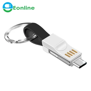 Muti-USB 13CM Magnet Micro USB Type C Cable For Cable For Samsung 2A Mini Keychain Charger Charging Cables