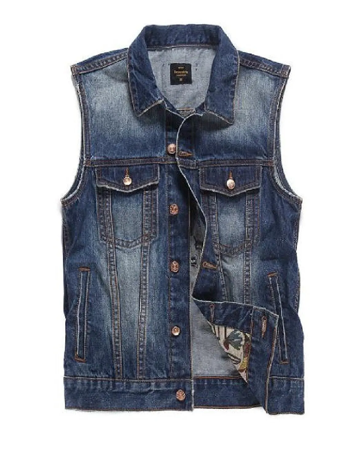 black denim waistcoat mens
