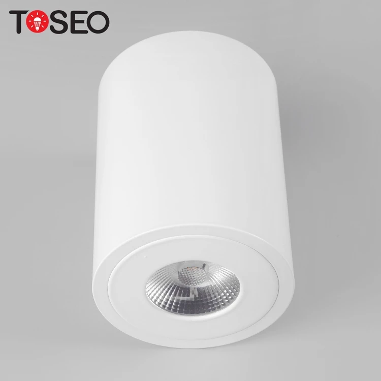 Round surface mount adjustable pure alu led cob 8W ceiling down light fixture