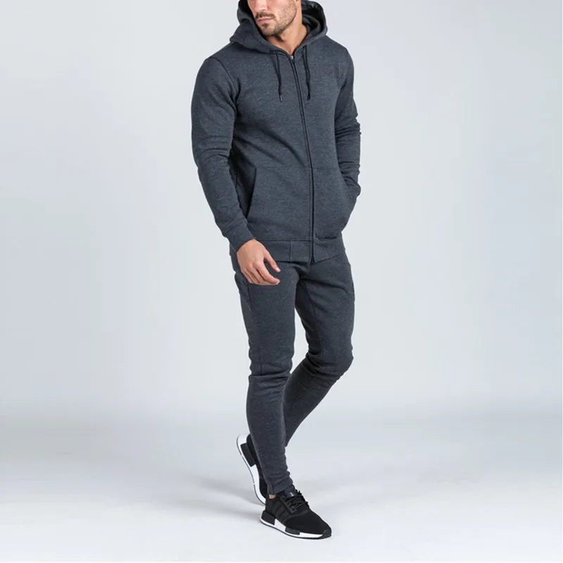 

Custom men fitness fleece new design tracksuit, Customized colors