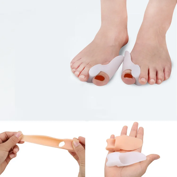 

wholesale china white soft flexible pedicure hallux silicone SEBS gel toe toe spreader