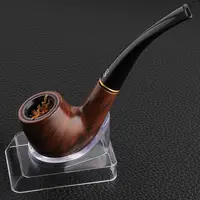 

yanzhen Yiwu High Quality Hot Sell Black Sandalwood Smoking Pipe Classical Gift Set 106