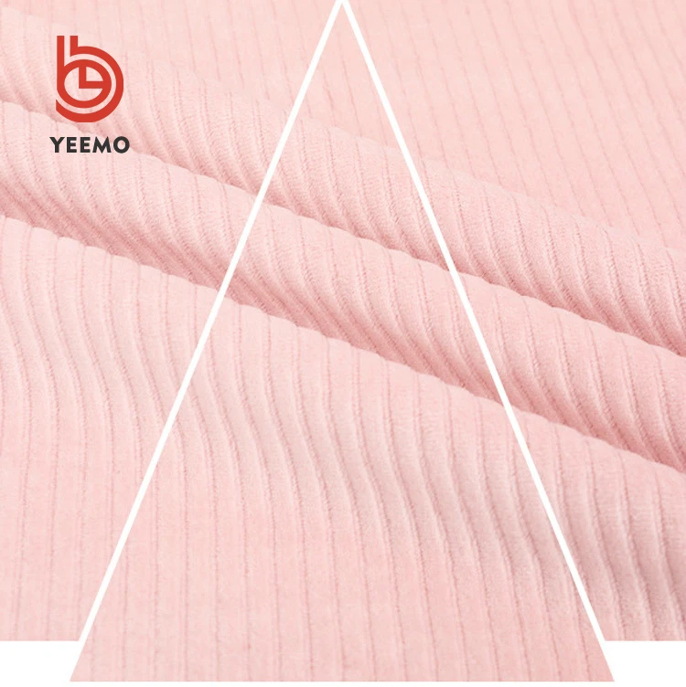 
Yeemo textile 100% polyester stretch rib velvet fabric soft velvet fabric for dresses samt stoff 