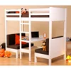 SG-LL38 High quality space saving Solid pine wood bunk bed with foam seats & table
