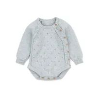 

Factory supply Baby unsex hand knit crochet Romper Baby Clothes
