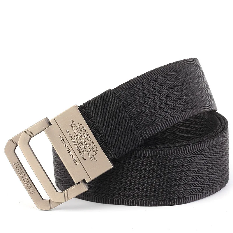 Double Ring Buckle Wide Webbing Mens Nylon Belt - Buy Canvas Belt ...