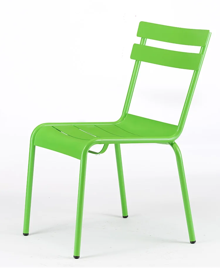 Modern Green Style Outdoor Garden Furniture Aluminum Terrace Chair Leisure Chair Metal Durable Stable ISO9001:2008