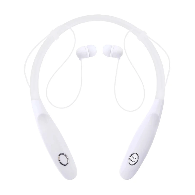 

2018 high-quality music wireless neckband headset sports headphones, Black / white / gold / silver