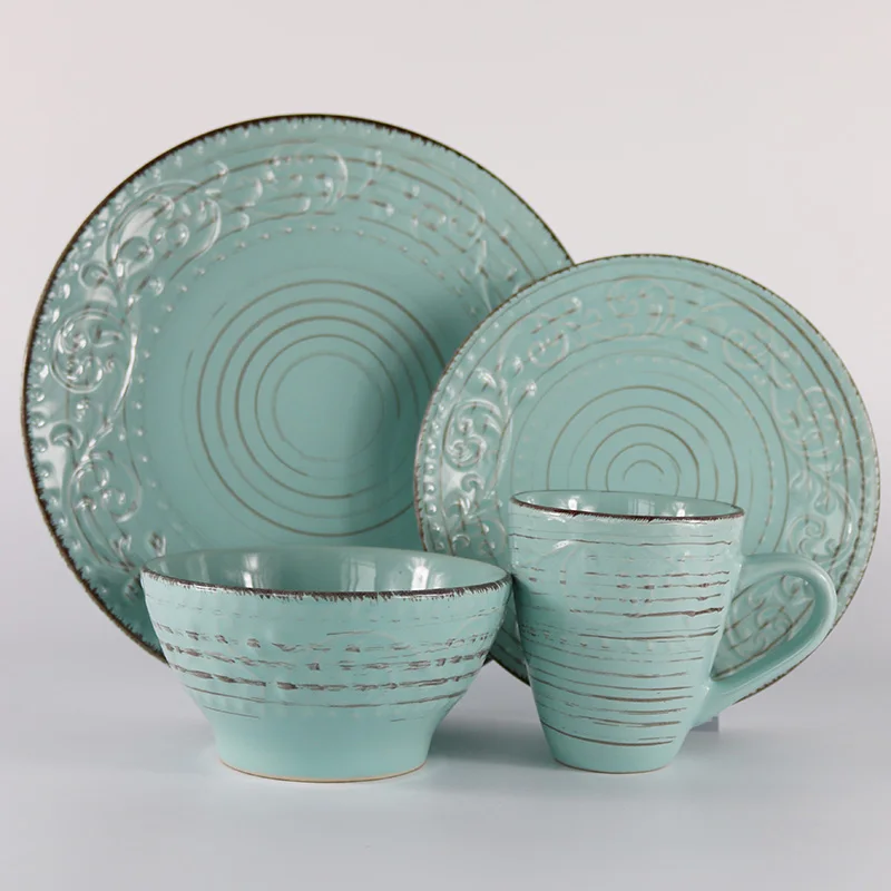 2018 New Arrivals Qualities Tableware Color Glazed Stoneware Dinnerware