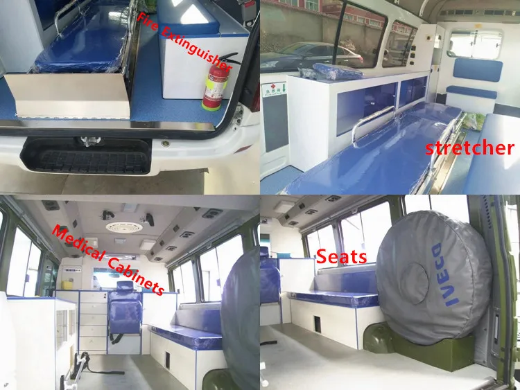 Mobile Six Seats Medical Emergency Hospital Ambulance Vehicles