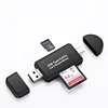 USB2.0 TYPE C smart card reader Type C/Micro/USB A 3 in 1 OTG reader USB 2.0 multi-function card reader and writer