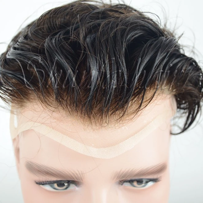 
High quality natural looking 6 inch women toupee human hair toupee/natural hair wig for men 