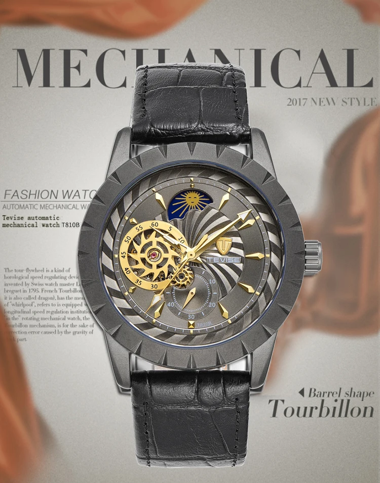 Tevise T810 Popular Men Top 10 Luxury Fashion Wrist Watch Brands 3 Atm