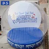 China custom human size cheap snow globe romantic plastic snow globe