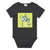 Cheap Baby Clothes Newborn Black Crew Neck Romper
