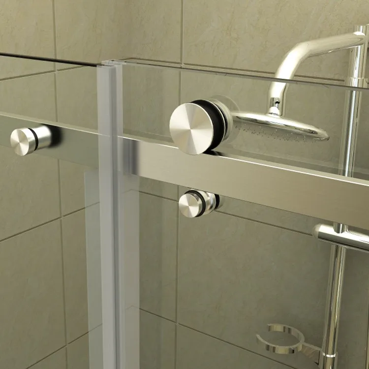 High Quality Frameless Stainless Steel Glass Sliding Shower Door